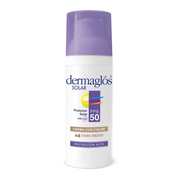 Dermaglos Protector Solar Fps 50 crema Tono Medio 50 gr