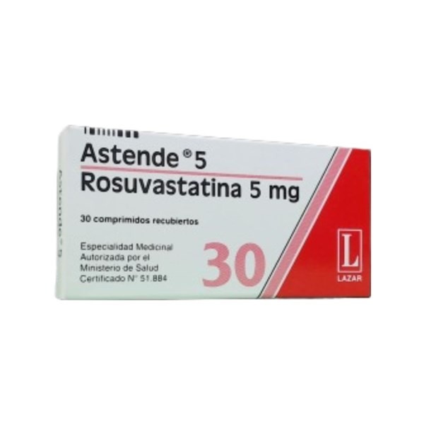 Lazar Astende Rosuvastatina 5 Mg x 30 Comp Recubiertos #1
