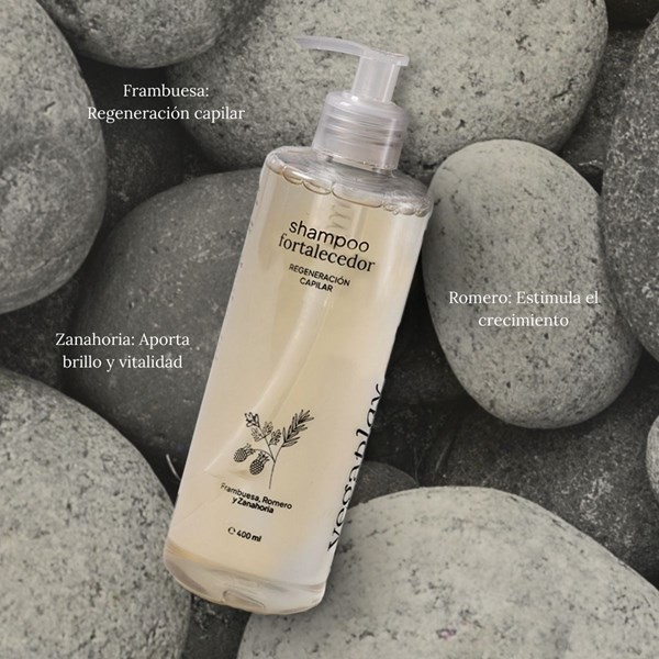 Vegaplay Shampoo Frambuesa Romero Zanahoria Fortalecedor 400 ml alt