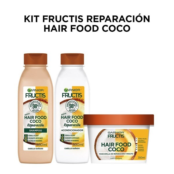 Fructis Combo Reparación Hair Food Coco #1