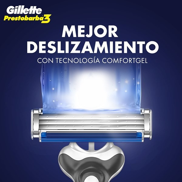 Gillette Máquinas De Afeitar Prestobarba3 X 8 Unidades alt