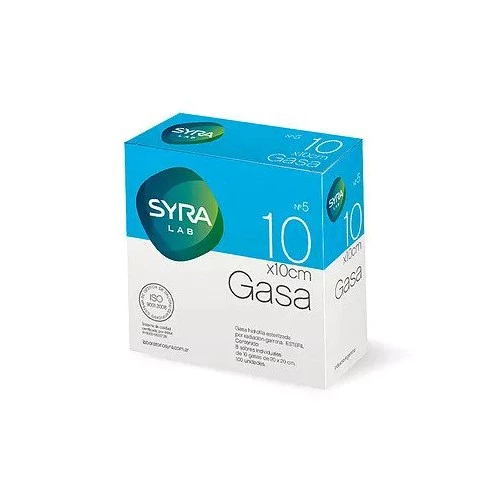 Gasa Esteril 10x10 Caja 5 160 Trozos - Syra