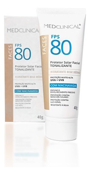 MEDCLINICAL PROTETOR SOLAR FPS80 BEIGE MEDIO #1