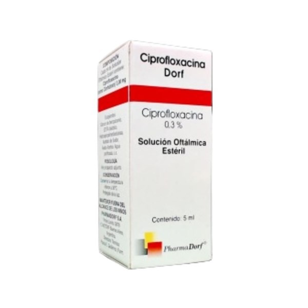 Pharmadorf Ciprofloxacina Dorf Ciprofloxacina Solución Oftálmica x 5 ml #1