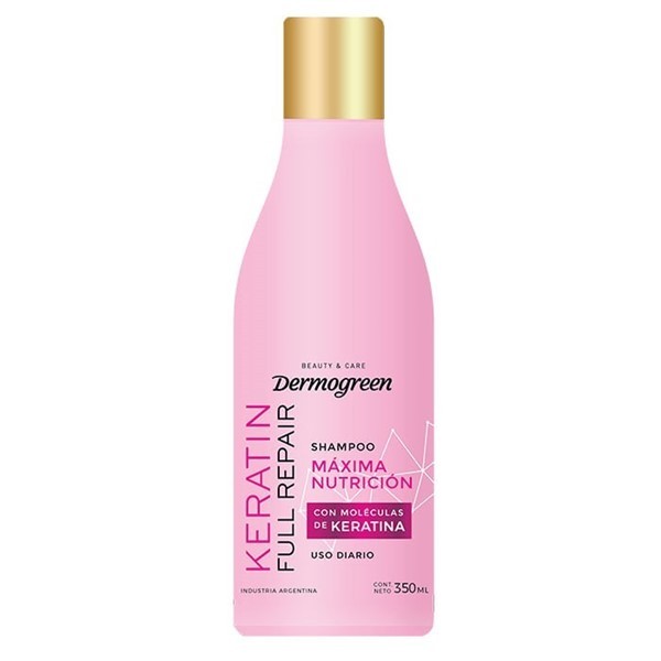 Dermogreen Shampoo Moleculas de Keratina 350 ml #1