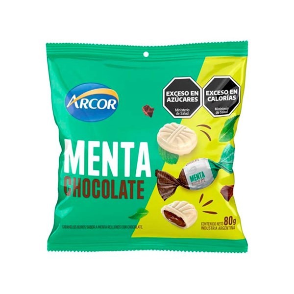 Caramelos Menta Chocolate 80 grs Arcor #1