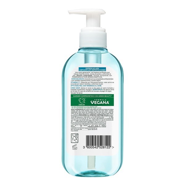 Gel Limpiador Facial Garnier Skin Active Anti-Imperfecciones Express Aclara x 200 ml alt