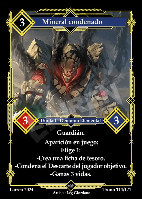 114 Mineral Condenado - Coste 3