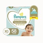Pampers Pañales Premium Care Hipoalergénico (58 Unidades) | Xg #1