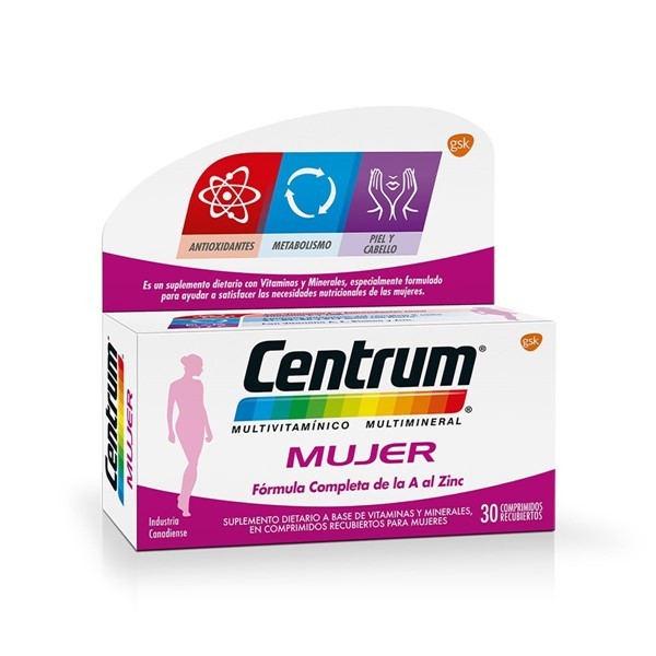 Centrum Suplemento Dietario Mujer Multivitamínico 30 cmp alt