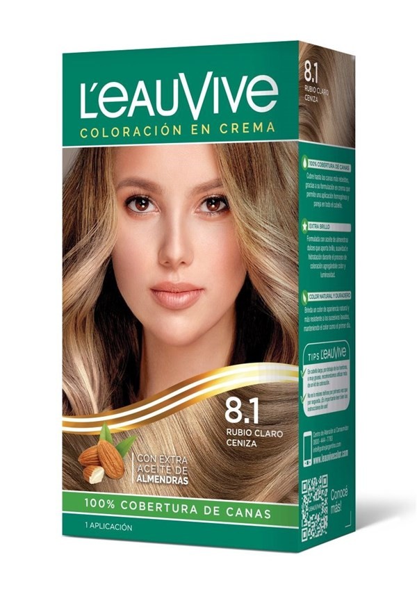 Leau Vive Kit Estuche N1 Color Rubio Claro Ceniza #1