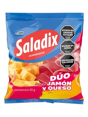 Galletitas Saladix Duo Jamón y Queso Horneados Snack | 25 g #1