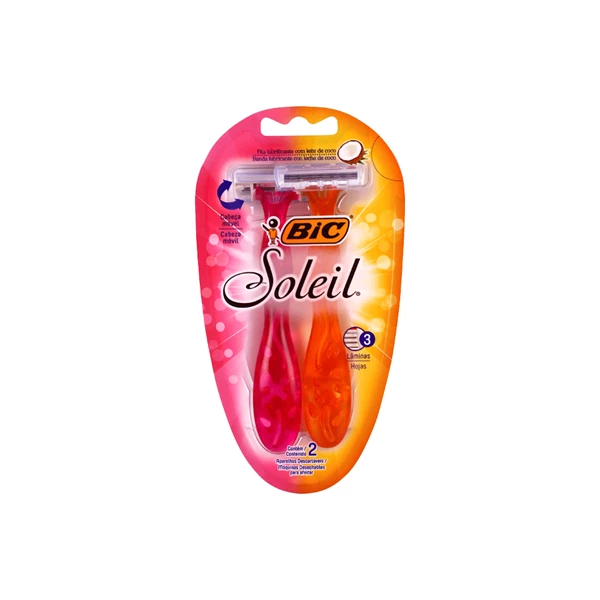 Bic Soleil Máquina de Afeitar Descartables x 2 Unidades