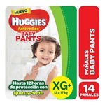 Huggies Active Sec Baby Pants Extra Grande x 14 Unidades #1