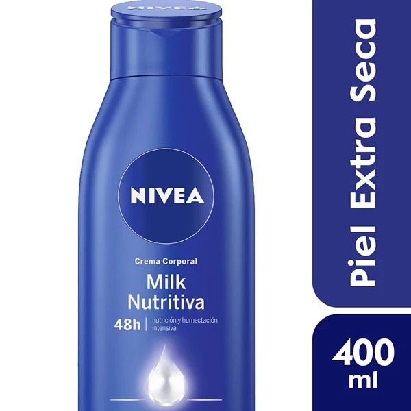 Nivea Crema Corporal Hidratante  milk Nutritiva Piel Extra Seca 400 ml