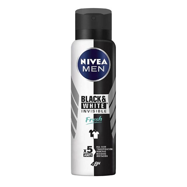 Nivea Antitranspirante  men Invisible Black & White Fresh Spray 150 ml alt