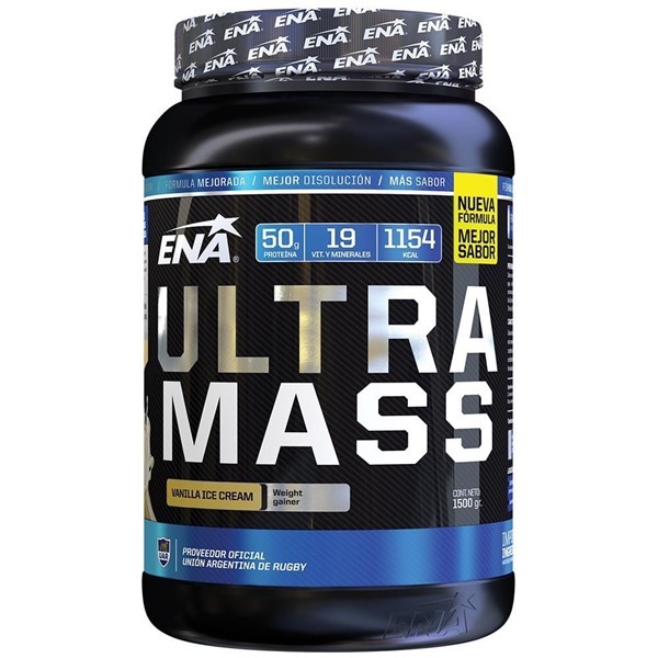 Ena Suplemento Dietario Ultra Mass Vainilla 1500 gr #1