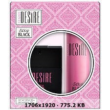 ESTUCHE DESIRE SEXY BLACK EDT 50ML + DESOD.AEROSOL
