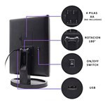 Beauty24 Espejo Triptico Para Maquillaje Con Luz Led Y Aumento #5