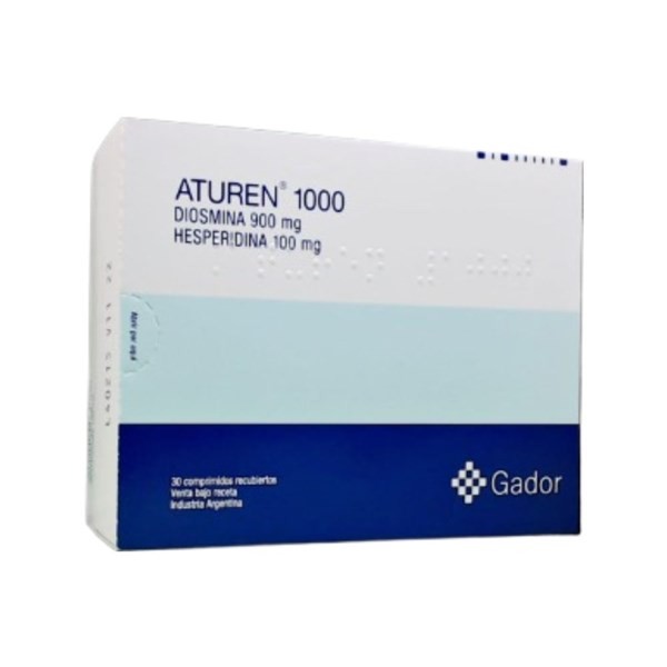 Gador Aturen Diosmina + Hesperidina Micronizada 1000 Mg x 30 Comp Recubiertos