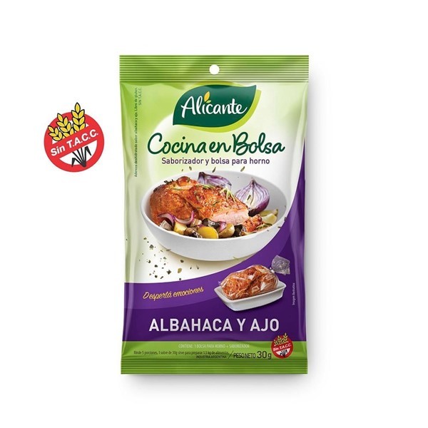 Bolsas Para Horno Alicante Albahca Y Ajo X30gr