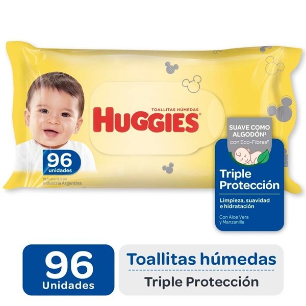 Toallas Humedas Huggies Triple Prot X96 #1