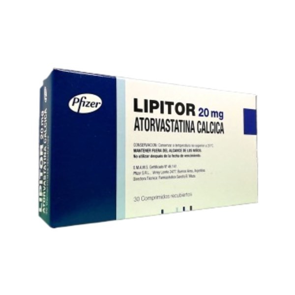 Aspen Pharma Lipitor Atorvastatina Cálcica 20 Mg x 30 Comp