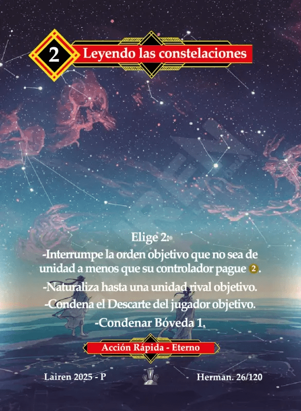 026 Leyendo Las Constelaciones Full Art - Coste 2