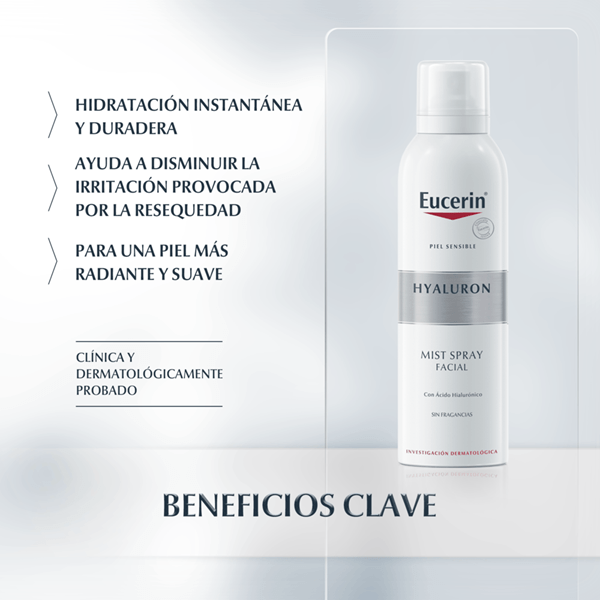 Eucerin Spray Facial Hidratante Hyaluron-Filler Para Piel Sensible 150 ml alt