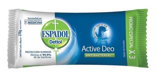 Espadol Jabón en Barra Active Deo 90 gr x 3U alt