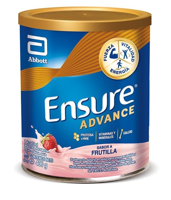 Ensure Suplemento Nutricional Advance Frutilla Lata 400 gr alt