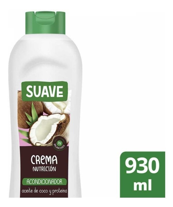 Suave Crema Nutrición Coco Y Proteína Acondicionador 930 ml #1