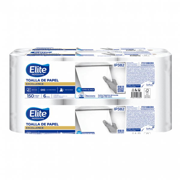 ELITE TOALLA AUTOCORTE PLUS 150MTS X 6 #1