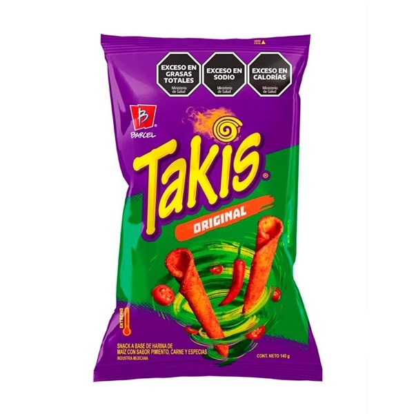 Snack Original Pimiento, Carne Y Especias x 140 gr Takis alt