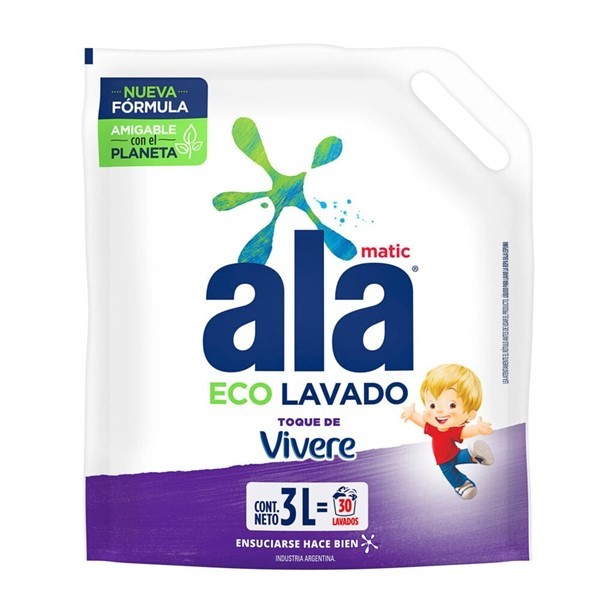 Jabon Líquido Ala Eco Lavado Vivere x 3000 ml #1