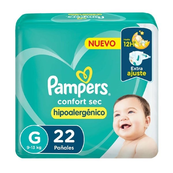 Pañal Pampers Confort Sec Extra Plus Hipoalergénico Megapack g #1