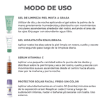 Kit Facial Dermaglós Rutina Piel Mixta a Grasa + Serum Vit C #3