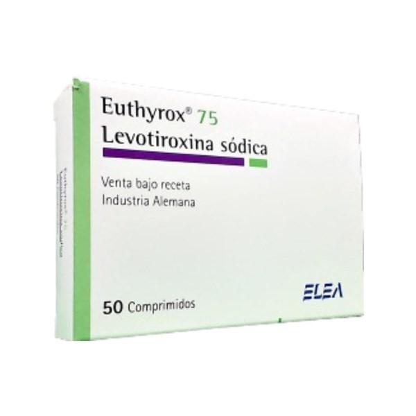 Elea Euthyrox Levotiroxina 75 Mcg x 50 Comp Birranurados #1