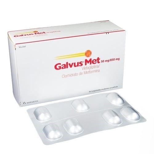 Galvus Met 50 Mg / 850 Mg | Antidiabetes | 30 comprimidos | Metformina y vildagliptina #1