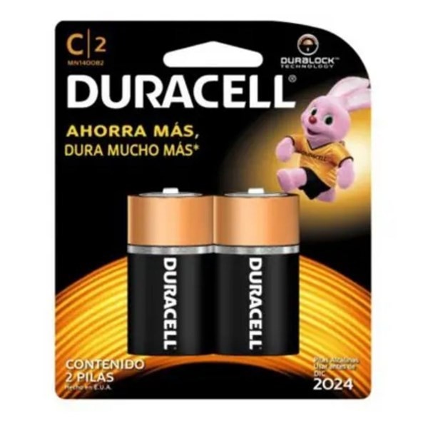 Pila Alcalina C Duracell x 2U #1