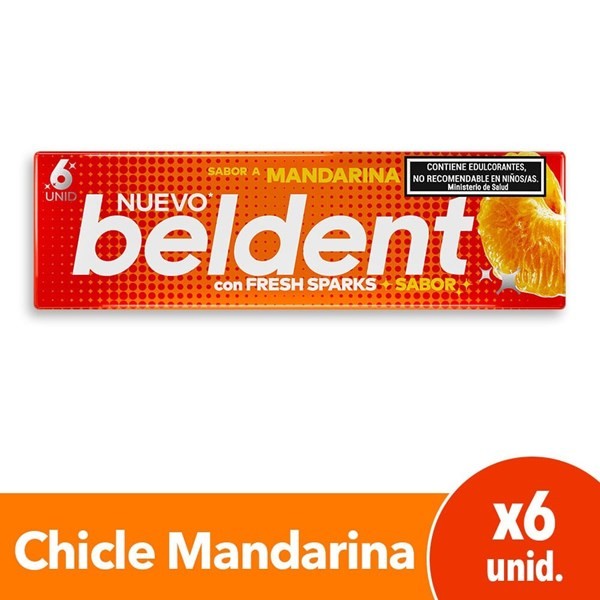 Chicle Beldent Sabor Mandarina 20 g. #1