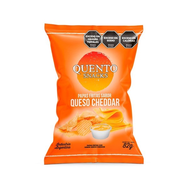 Papas Fritas Quento Sabor Queso Cheddar 82 grs #1