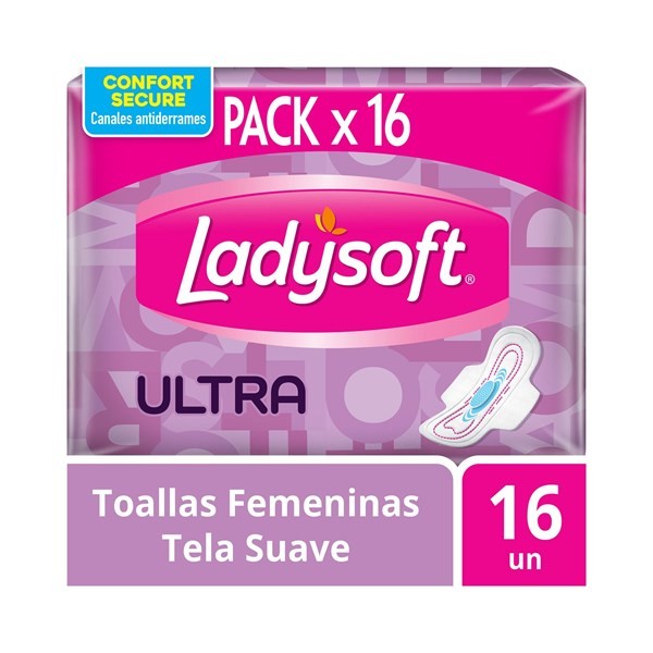 Toallas Femeninas Ladysoft Delgada Suave 16 uni #1