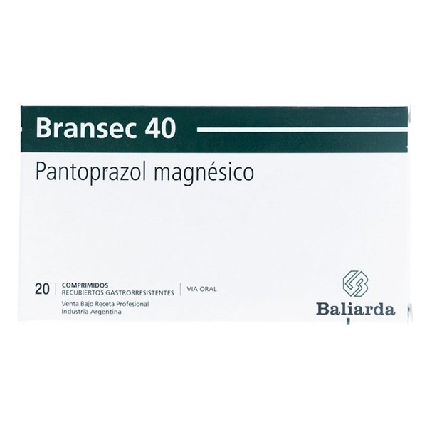 Bransec 40 mg | 20 Comprimidos | pantoprazol magnésico #1