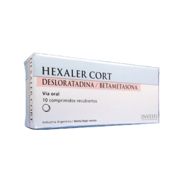 Siegfried Hexaler Cort Desloratadina + Betametasona x 10 Comp Recubiertos #1