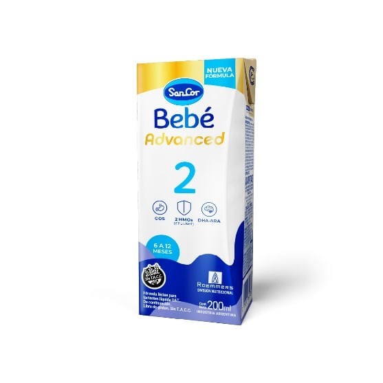 Sancor Bebe Fórmula Láctea Advanced 2 200 ml alt