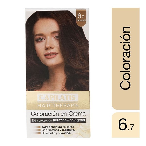 Capilatis Kit Coloración en Crema Chocolate N°6.7 #1