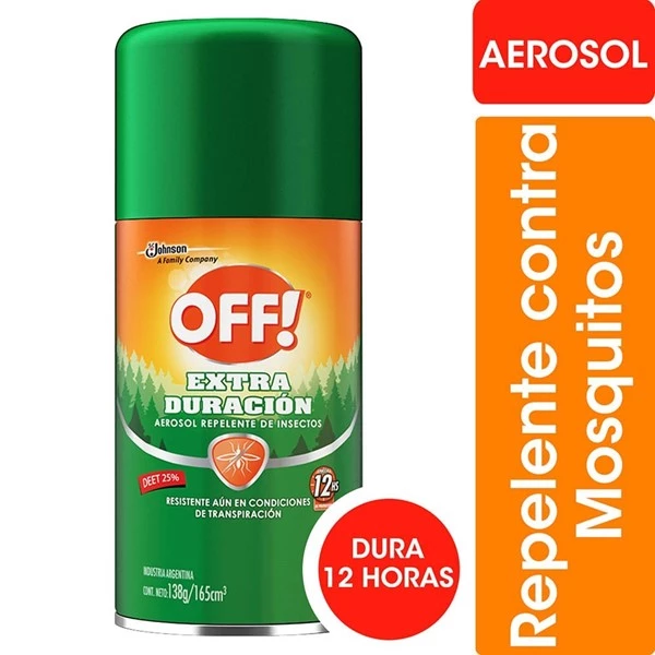 Off Repelente Extra Duracion Aerosol 165 Ml