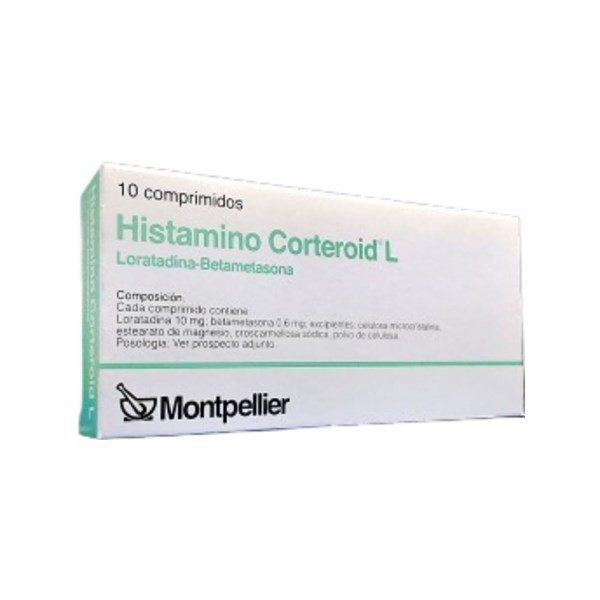 Montpellier Histamino Corteroid l Loratadina + Betametasona x 10 Comp #1