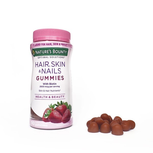 Natures Bounty Hair Skin & Nails Gummies x 80 comp alt